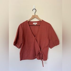 Madewell Texture & Thread Tie Top